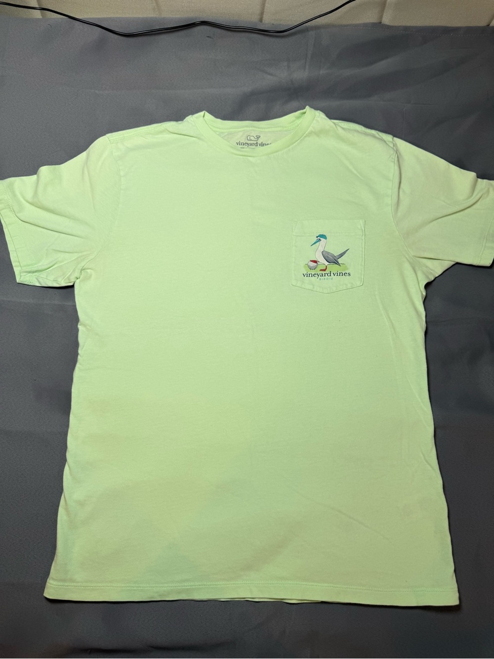 Vineyard Vines Mint Green Pocket Tee with Golf Graphic